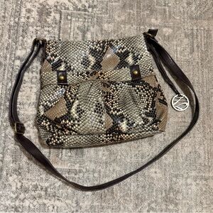 Style & Co. Cross body snake print purse